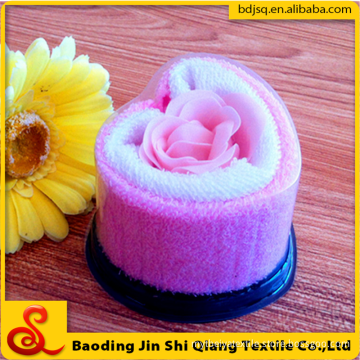 Creative soap heart-shaped cake towel microfiber hand towel gift